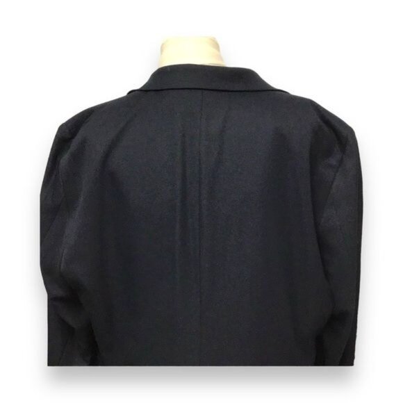 Haggar Active Series Mens 2 Button Tailor Fit Solid Blazer, Navy, size 46R - Picture 4 of 9